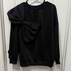 Black Bow Statement Sweatshirt